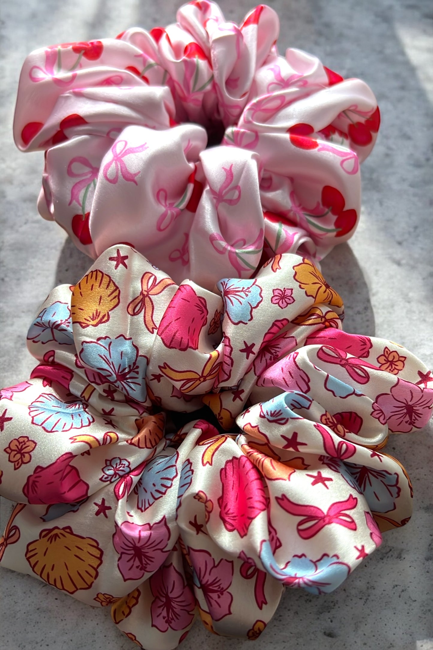 Cherry Bow Scrunchie