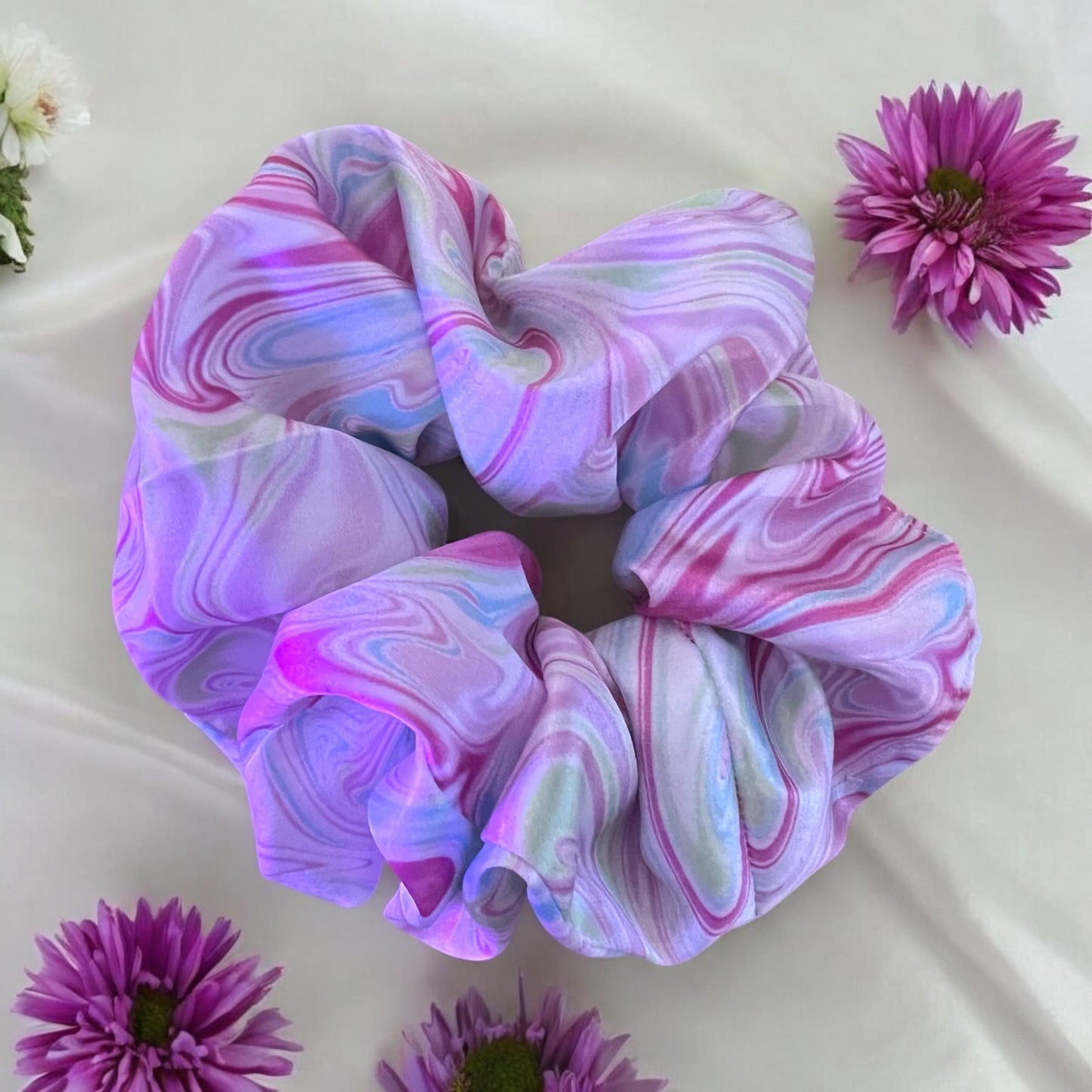 Pastel Swirl Scrunchie