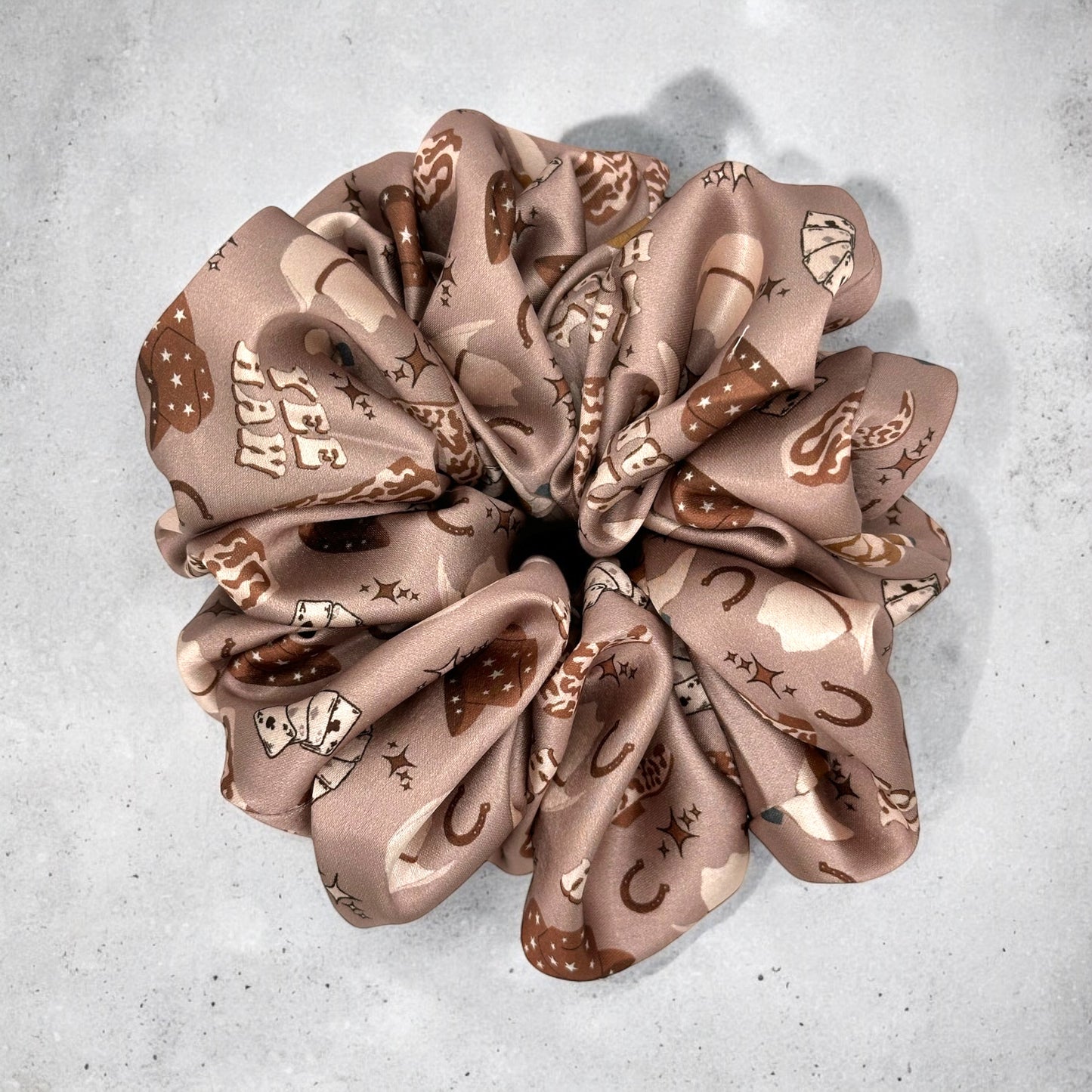 Brown Western Scrunchie