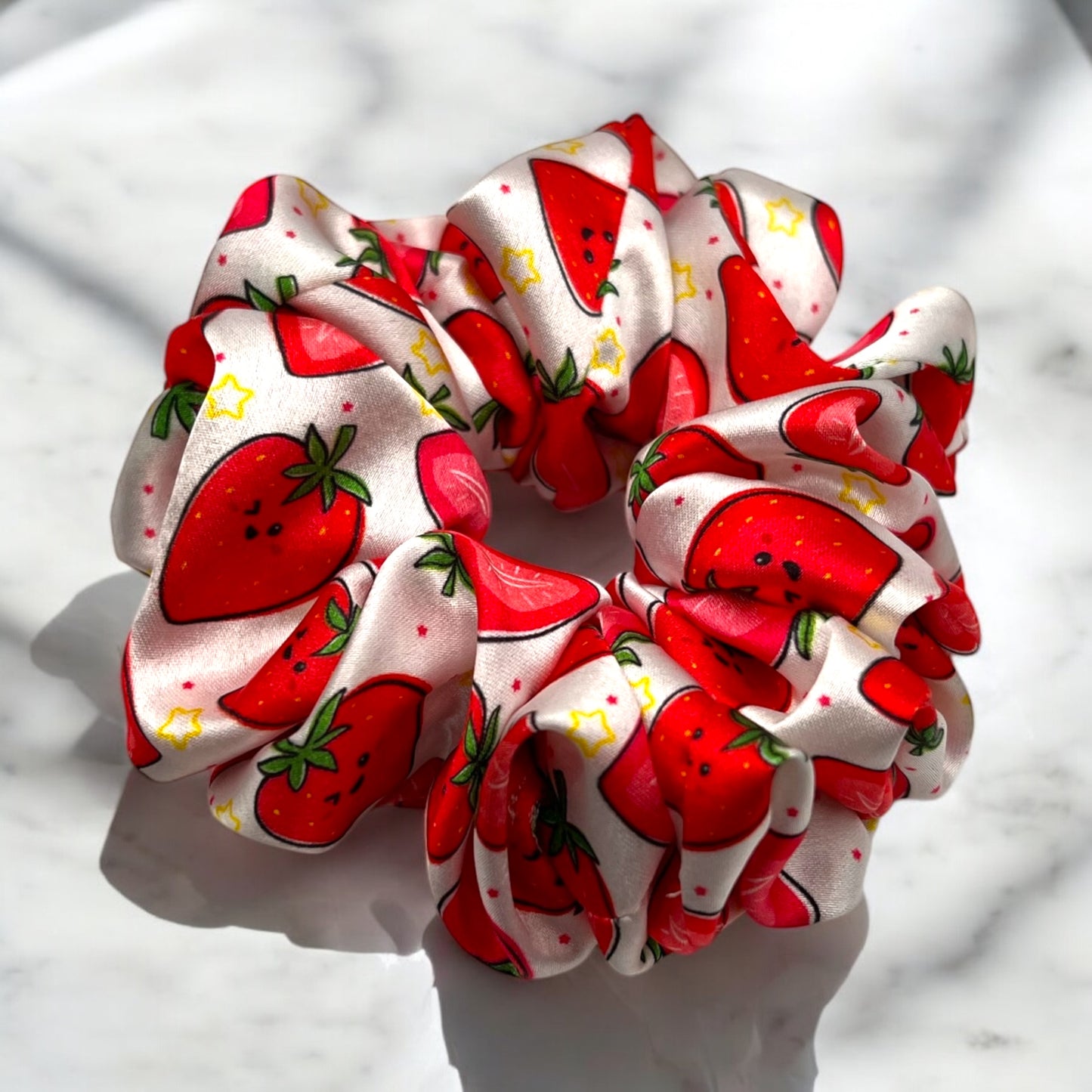 Strawberry Smiles Scrunchies