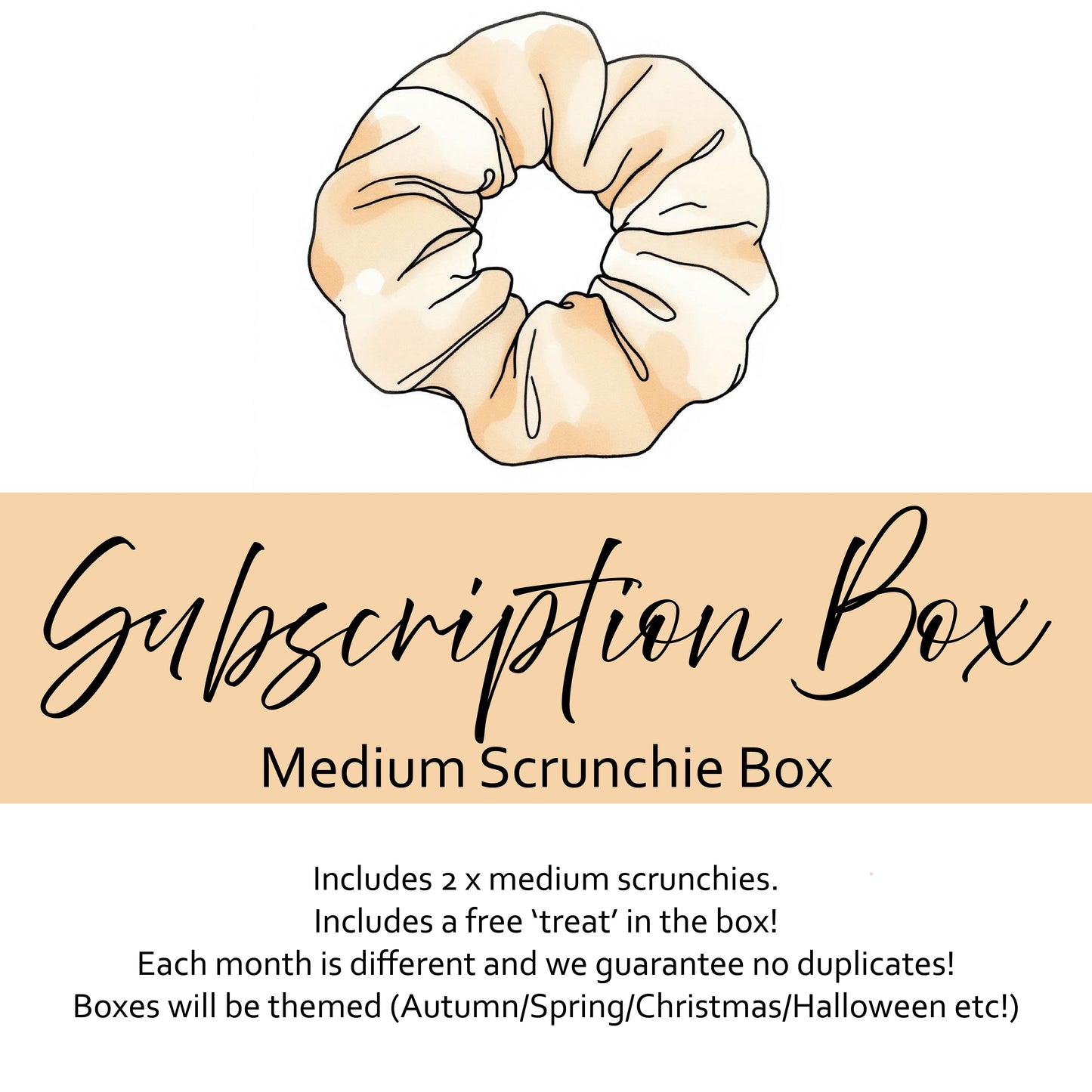 Medium Scrunchie Monthly Subscription Boxes